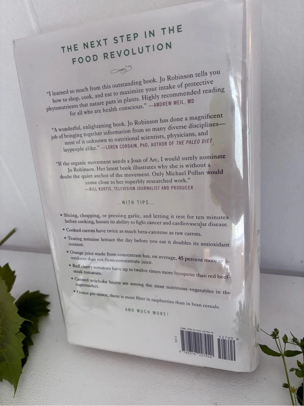 Eating on the Wild Side, Jo Robinson - Hard cover, dust jacket, protective cover